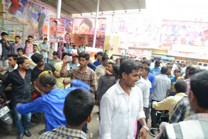 Brahmotsavam Hungama at RTC X Roads